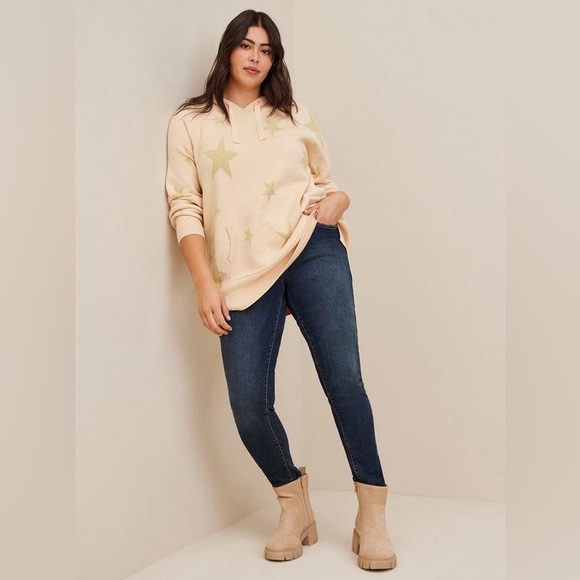 Torrid Jacquard Pullover Hooded Sweater NWT - Picture 1 of 8